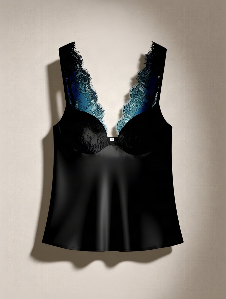 Lace Deep V Cami – front view