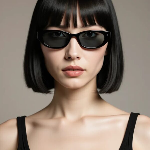 Leopard Oval Sunglasses worn by Yuna